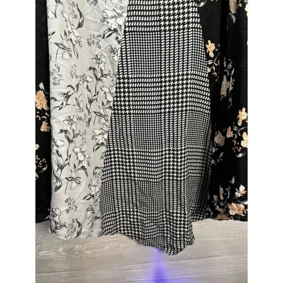 Asymmetric Printed MIDI Skirt Black Size 14 by Calvin Klein - Picture 8 of 8